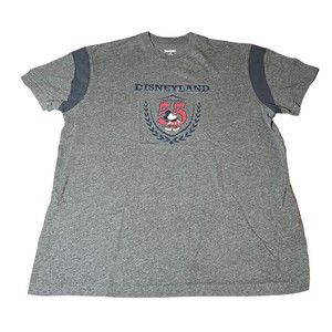 Walt Disney World Est 1971 Gray Tee Shirt Embroidered Mickey Mouse Men’s Size L